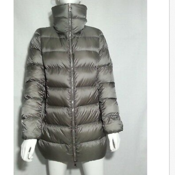 MONCLER Grey Women's Torcyn Nylon Down Puffer Coat - Picture 3 of 5